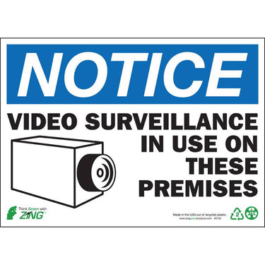 ZING Eco Safety Sign, Notice, 10X14- Model 2143S